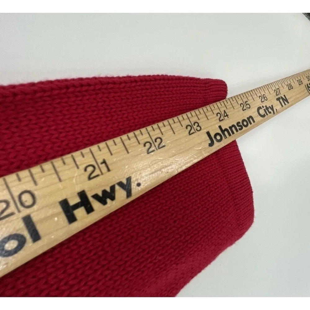 NWT Croft & Barrow Womens XL‎ Sweater Red Tight Knit Crew Neck - Picture 3 of 11